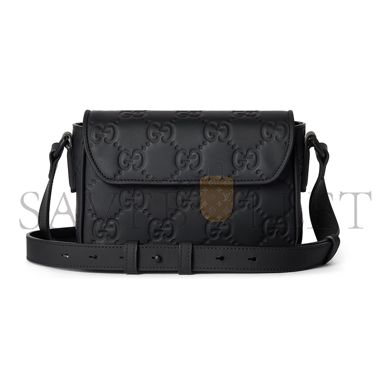 GUCCI GG RUBBER-EFFECT MINI BAG 794062 (17.5*11*6.5cm)
